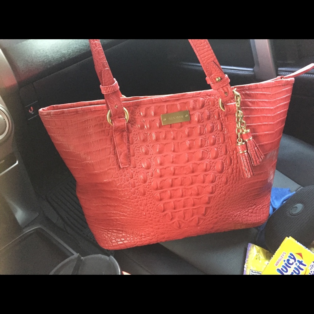 Beautiful Raspberry colored Brahmin purse